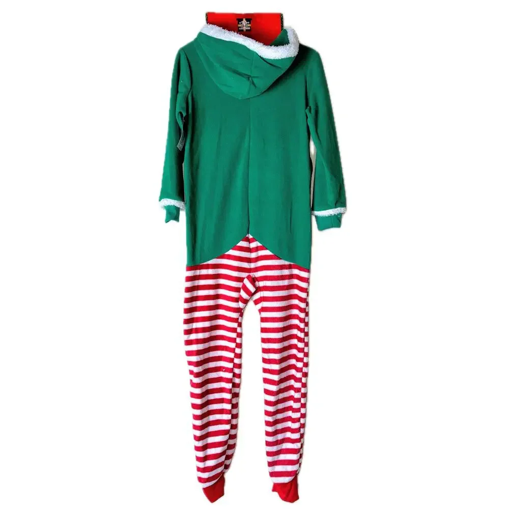 New Kids 4/5‎ Unisex Boys Girls Matching Elf One Piece Pajamas Outfit Christmas